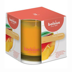 Свеча Bolsius в стекле True scents 9,5х9,5 см Манго