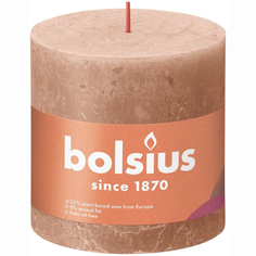Свеча Bolsius Rustic 10х10 см Shine сливочная карамель