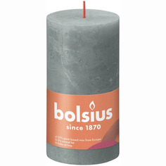 Свеча Bolsius Rustic 13х6,8 см Shine зеленая