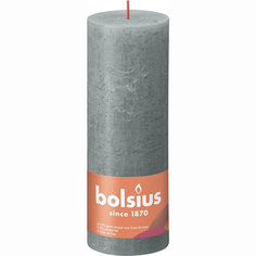 Свеча Bolsius Rustic 19х6,8 см Shine зеленый