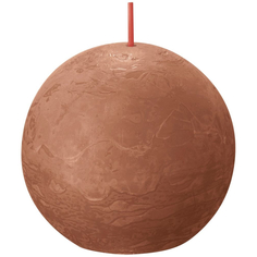 Свеча Bolsius Rustic Shine шар 7,6 см ржаво-розовый