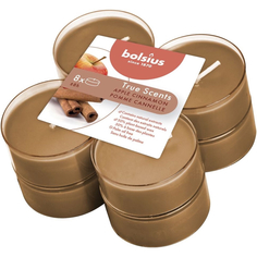 Свечи чайные Bolsius True Scents 8 шт яблоко и корица