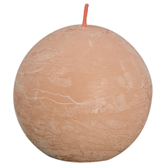 Свеча Bolsius Rustic Shine шар 7,6 см туманный розовый