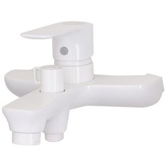 Смеситель для ванны с подключением душа Orange Aristo M19-100 белый