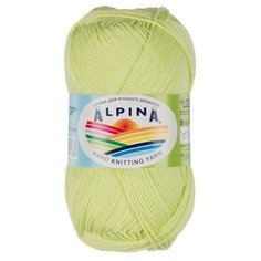 Пряжа Alpina Lollipop, 100% хлопок, 10*50 г, 175 м+-8 м, №13, салатовый