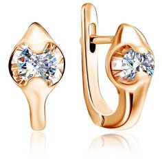 Бронницкий Ювелир Серьги из красного золота 16319001000