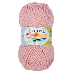 Пряжа Alpina Margo, 100% мериносовая шерсть, 10*50 г, 75 м+-4 м, №19, бледно- розовый