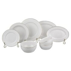 Столовый сервиз Lefard Диаманд Голд 359-321, 6 персон, 23 предм., белый