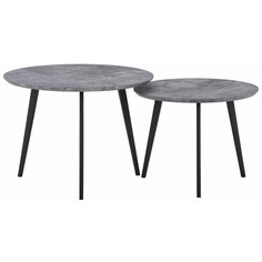 Набор кофейных столиков Duo серая лава, 2шт Bradex Home