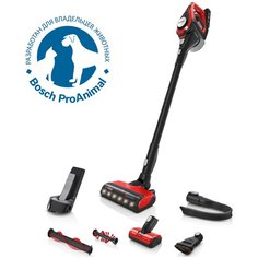 Пылесос Bosch Unlimited 8 Gen2 ProAnimal BBS8214PET, черный/красный