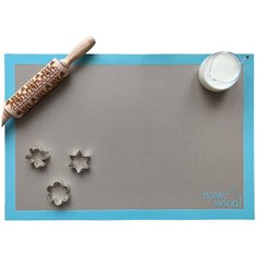 Homy Mood / Армированный силиконовый коврик для выпечки / для раскатки теста / для заморозки 40*60 см