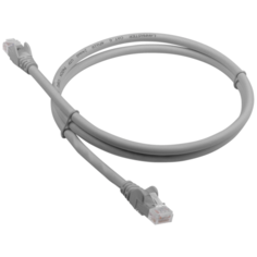 Патч-корд Lanmaster LAN-PC45 RJ-45 (m) - RJ-45 (m) CAT6 U/UTP, 1 шт., серый, 0.5 м