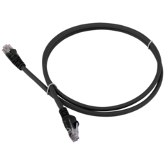 Патч-корд Lanmaster LAN-PC45 RJ-45 (m) - RJ-45 (m) CAT5e U/UTP, 1 шт., черный, 7 м