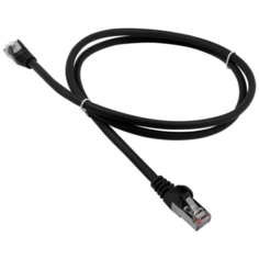 Патч-корд Lanmaster LAN-PC45 RJ-45 (m) - RJ-45 (m) CAT5e F/UTP, 1 шт., черный, 0.5 м