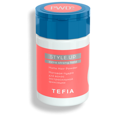 Tefia Style. Up Matte Hair Powder Extra Strong Hold - Тефия Стайл Ап Матовая пудра для волос экстрасильной фиксации, 10 г -