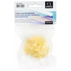Губка натуральная (спонж для красок) Малевичъ, мелкозернистая, 7х5 см