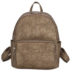 Сумка-рюкзак женская OrsOro, искусственная кожа, бронзовый