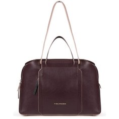 Сумка женская Piquadro Circle бордовый/бежевый, кожа натуральная (bd5392w92/bobe)