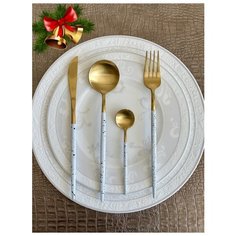 Homy Mood / Набор столовых приборов /Столовые приборы/ Столовые приборы набор/ Столовые приборы в футляре