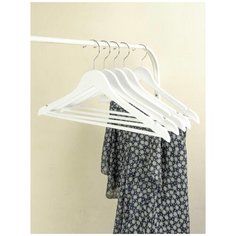 Плечики для одежды / Вешалка- плечики / Вешалка для одежды /Вешалка- плечики с нескользящим прорезиненным покрытием, набор из 5 штук, 44см / Вешалки с перекладиной Homy Mood