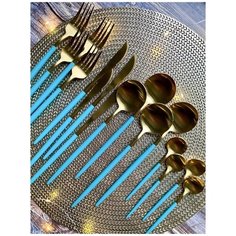 Набор столовых приборов, 16 предметов / Ложка 4шт, вилка 4шт, ложка чайная 4шт, нож 4шт Homy Mood