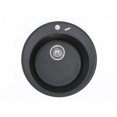 Врезная кухонная мойка 51 см, KAISER KMM-510, black white