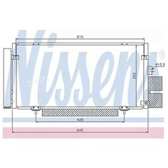 NISSENS 94885 Радиатор кондиционера внешний