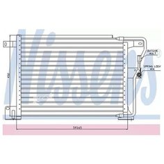 NISSENS 94346 Радиатор кондиционера внешний
