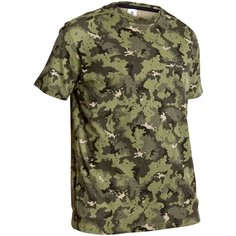 Футболка Decathlon 100 MC SOLOGNAC Камуфляж размер 3XL, темный хаки