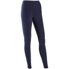 Легинсы для фитнеса женские FIТ+ хлопковые женские 500 темно- синие NYAMBA Х Decathlon Синий Графит 3XL / W41 L31