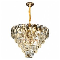 Люстра Omnilux OML-81603-12, E14, 480 Вт, кол-во ламп: 12 шт., цвет арматуры: золотой, цвет плафона: бесцветный