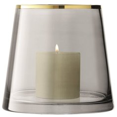 Ваза/подсвечник Sorbet 16 см серая Lsa