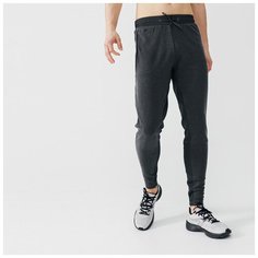 Брюки утепленные для бега мужские RUN WARM+ зауженного кроя серые XL / W37 L34 INT KALENJI X Декатлон Decathlon