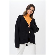 Кардиган-oversize с пуговицами T4F W4925 (208-1) Черный 48 Tom Farr