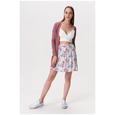 Короткая юбка с цветочным принтом Broadway 10158712 Мультиколор 50