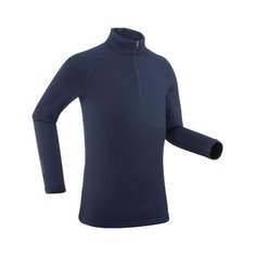 Термобелье (верх) лыжное с молнией 1/2 для детей 500 синее 14 лет (151-162 см) WEDZE Х Декатлон Decathlon