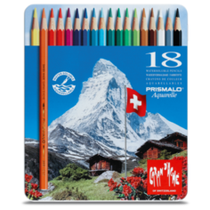 CARAN DACHE Карандаши цветные Prismalo Акварель 18 цветов (CA999.318)