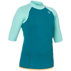Футболка с короткими рукавами из неопрена детская 100, цвет: бирюзовый, размер: 12-13 лет (151-160 см) SUBEA Х Декатлон Decathlon