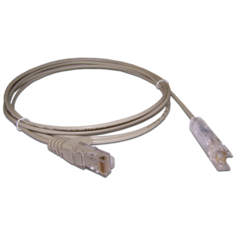 Патч-корд Lanmaster LAN-45 RJ-45 - S-110 (P1) CAT5e U/UTP, 1 шт., серый, 3 м