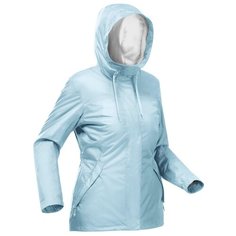 Куртка теплая водонепроницаемая для походов SH100 Х–WARM женская светло серая 2XL QUECHUA Х Декатлон Decathlon