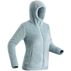 Толстовка флисовая для зимних походов женская SH100 U-WARM QUECHUA Х Decathlon Светло-Серый XS