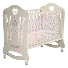 Кроватка детская Bebo Eva, слоновая кость, декор Птички