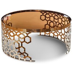 Столик журнальный Garda Decor 13RXCT8012, d: 90 см, золото