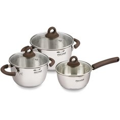 Набор посуды Rondell Aristokrat RDS-919 6 пр. стальной/коричневый