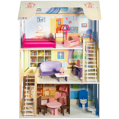 PAREMO кукольный домик "Шарм" (с мебелью) PD315-02, бежевый