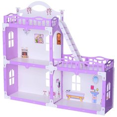 KRASATOYS кукольный домик "Анна", 000269, бело-сиреневый