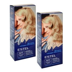 ESTEL Love Стойкая крем-краска для волос, 2 шт, 9/17 ореховый латте, 50 мл
