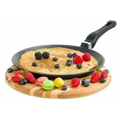 Сковорода блинная 26 см гармония вкуса Elan Gallery Черный оникс, несъёмная ручка