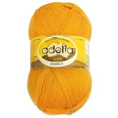 Пряжа Adelia Jessica, 67% шерсть, 33% полиэстер, 5*100 г, 260 м+-10 м, №30, горчичный