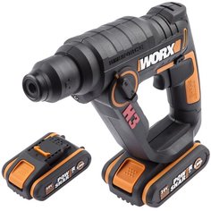 Перфоратор аккумуляторный Worx WX390.1 черный